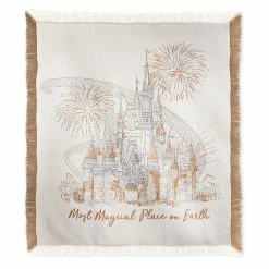 Disney Throw Blanket - Cinderella Castle Damask - Walt Disney World