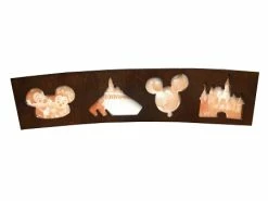 Disney Photo Frame - Park Icons Collage - Wood