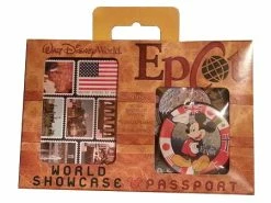 Disney Epcot Passport - World Showcase Sticker And Button Set