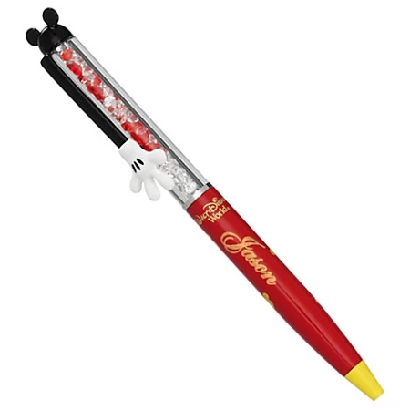 Disney Arribas Pen - Mickey Mouse Pen - Red And Clear Crystals 3 Disney Arribas Pen - Mickey Mouse Pen - Red And Clear Crystals