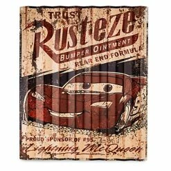 Disney Wall Sign - Rust-eze - Lightning McQueen