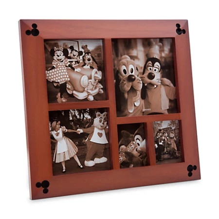 Disney Photo Frame - Mickey Mouse Icon Wood - Multi-Window 3 Disney Photo Frame - Mickey Mouse Icon Wood - Multi-Window