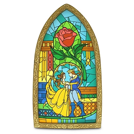 Disney Window Replica - Beauty And The Beast Stained Glass 3 Disney Window Replica - Beauty And The Beast Stained Glass