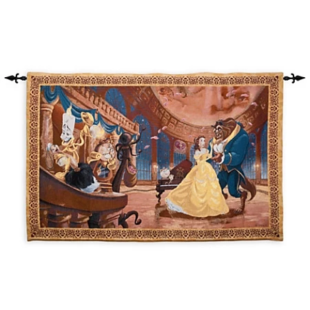 Disney Wall Hanging - Beauty And The Beast Tapestry 3 Disney Wall Hanging - Beauty And The Beast Tapestry