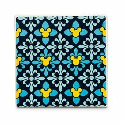 Disney Coaster Tile - Mickey Mouse Icon - Indigo - Diamond