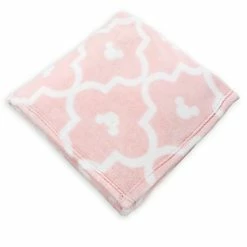 Disney Throw Blanket - Minnie Mouse Victorian Print - Pink