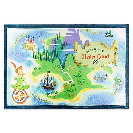 Disney Throw Blanket - Never Land - Peter Pan 3 Disney Throw Blanket - Never Land - Peter Pan