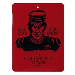 Disney Tin Sign - Hollywood Tower Hotel