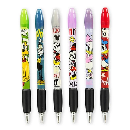 Disney Pen Set - Mickey Mouse And Friends - Fab 6 3 Disney Pen Set - Mickey Mouse And Friends - Fab 6