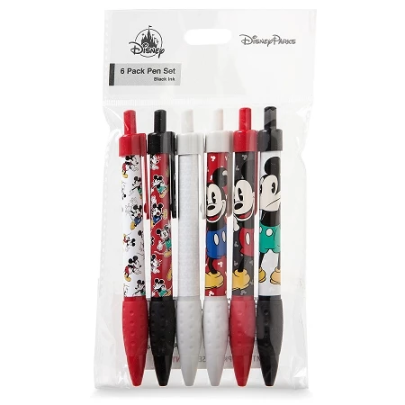 Disney Pen Set - Mickey Mouse Expressions - Set Of 6 3 Disney Pen Set - Mickey Mouse Expressions - Set Of 6
