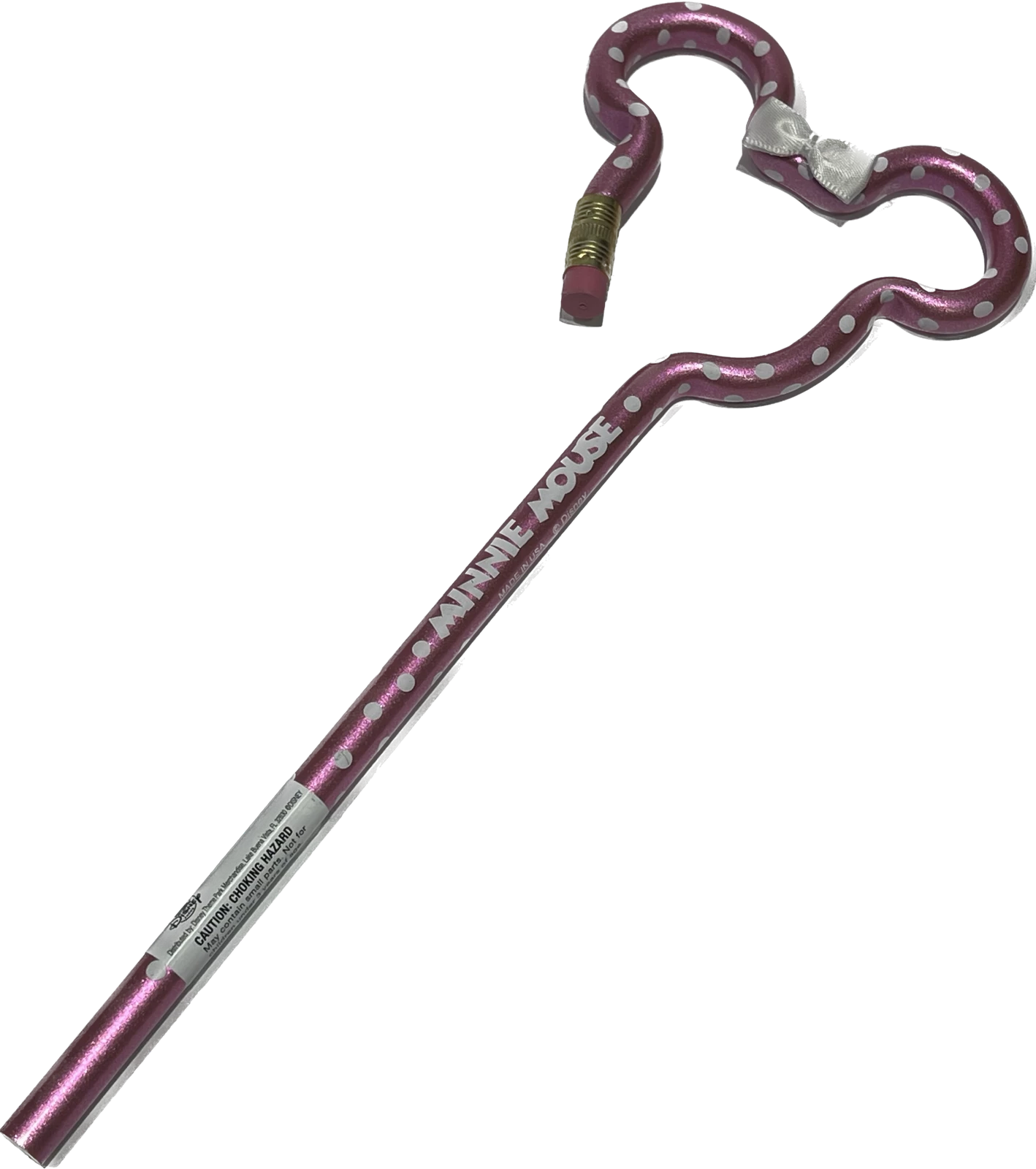 Disney Pencil - Minnie Mouse With Bow - Pink 3 Disney Pencil - Minnie Mouse With Bow - Pink