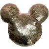 Disney Pillow - Mickey Mouse Icon - Reversible Sequin - Rose Gold