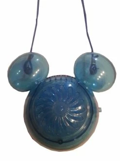 Disney Necklace Fan - Mickey Mouse - Light Up - Blue