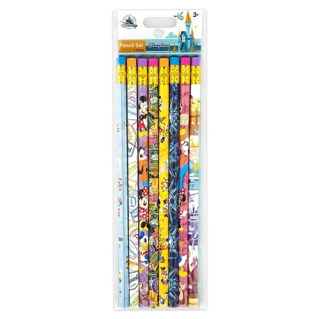 Disney Pencil Set - Disney Parks - Mickey And Friends - Passport 3 Disney Pencil Set - Disney Parks - Mickey And Friends - Passport
