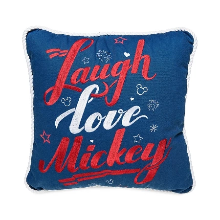 Disney Throw Pillow - Mickey Mouse Americana - Laugh Love Mickey 3 Disney Throw Pillow - Mickey Mouse Americana - Laugh Love Mickey