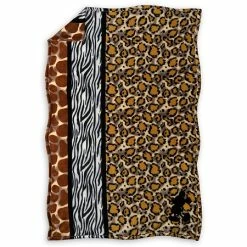 Disney Throw Blanket - Mickey Mouse Animal Print