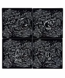 Disney Coaster Set - Be Our Guest - Beauty And The Beast - Set Of 4