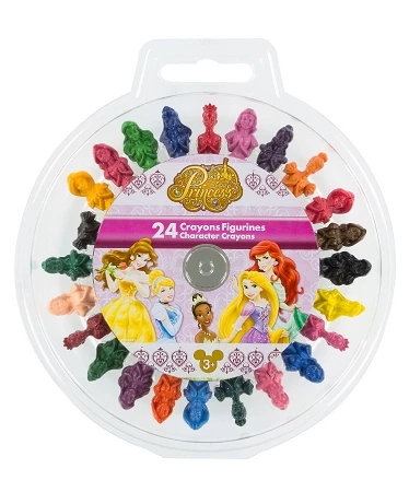 Disney Crayon Set - Princess Figurine Shaped 3 Disney Crayon Set - Princess Figurine Shaped