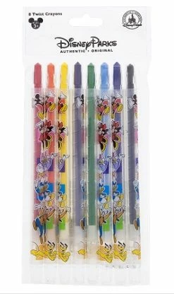 Disney Twist Up Crayons - Mickey And Friends - Set Of 8