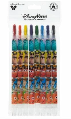 Disney Twist Up Crayons - Pixar - Set Of 8