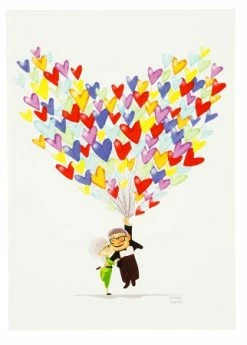 Disney Postcard - Love Adventure - UP - By Chanani