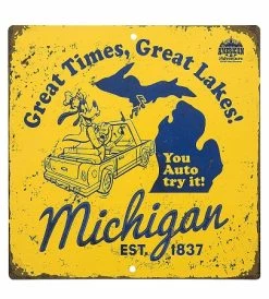 Disney Sign - Michigan State - Goofy