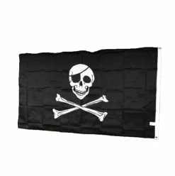 Disney Flag Banner - Pirates Of The Caribbean - Skull - 3 X 5ft