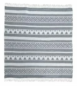 Disney Throw Blanket - Mickey Mouse Icon Striped - Knit