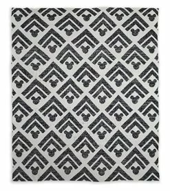 Disney Throw Blanket - Mickey Mouse Icon Geometric - Knit