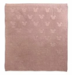 Disney Throw Blanket - Mickey Mouse Icon Pink - Knit