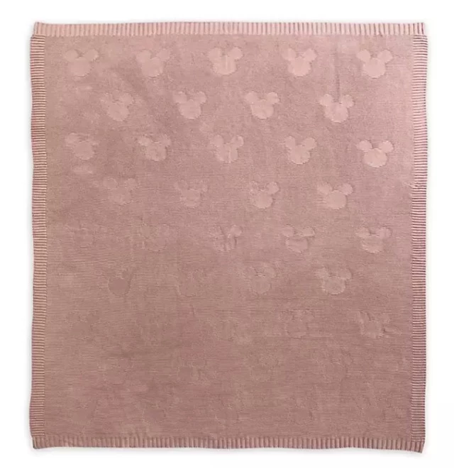 Disney Throw Blanket - Mickey Mouse Icon Pink - Knit 3 Disney Throw Blanket - Mickey Mouse Icon Pink - Knit