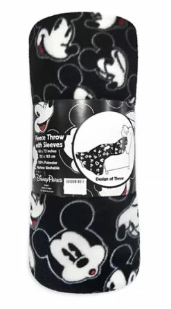 Disney Fleece Throw With Sleeves - Mickey And Minnie Mouse