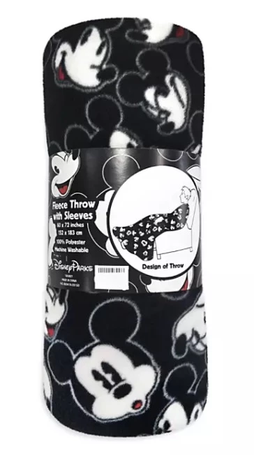 Disney Fleece Throw With Sleeves - Mickey And Minnie Mouse 3 Disney Fleece Throw With Sleeves - Mickey And Minnie Mouse