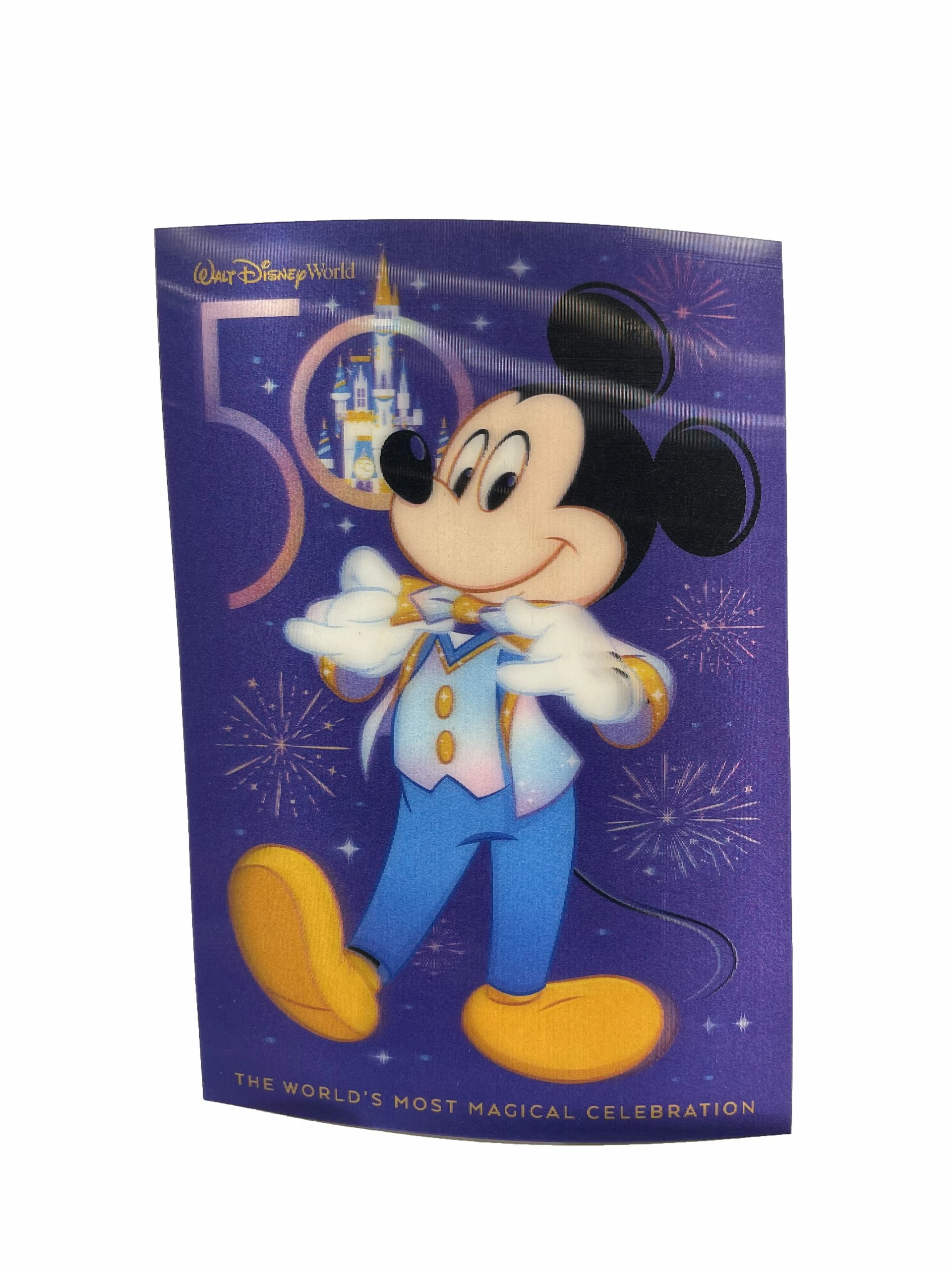 Disney Postcard - 50th Anniversary - Mickey Mouse 3 Disney Postcard - 50th Anniversary - Mickey Mouse