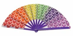 Disney Folding Fan - Rainbow Mickey Icons