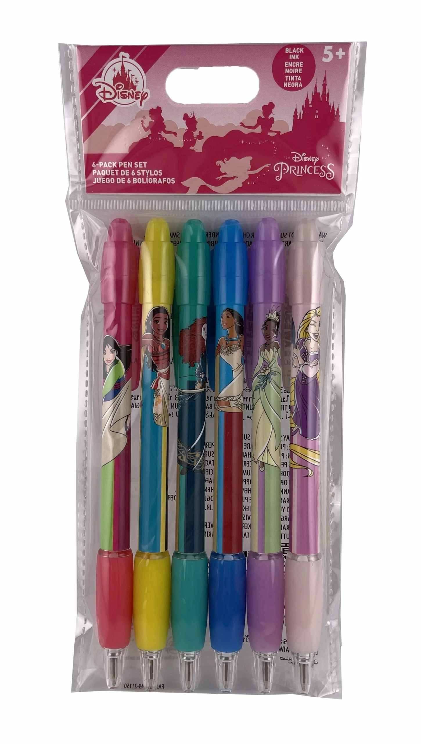 Disney Pen Set - Disney Princesses - Set Of 6 3 Disney Pen Set - Disney Princesses - Set Of 6